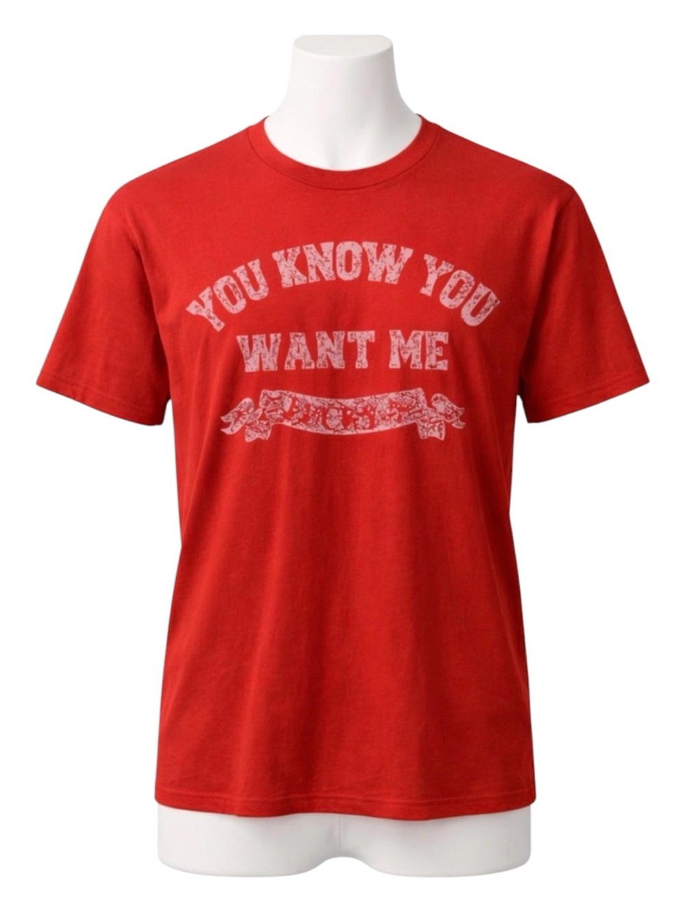 Lucky 7 mens graphic tee t-shirt red NWT you know you want me